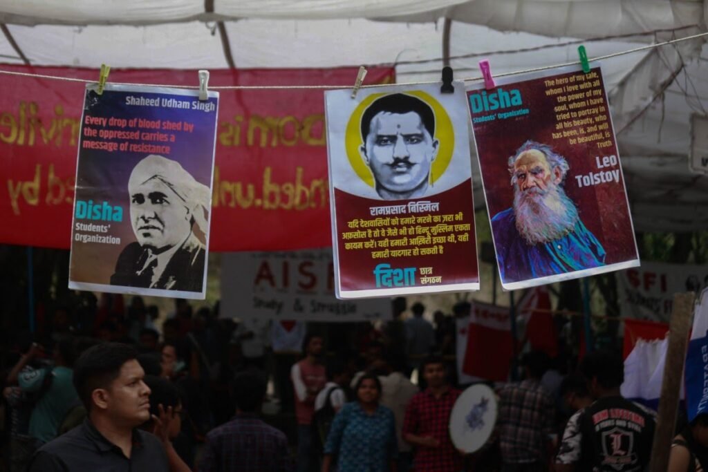 A Disha poster outside the counting centre. Image Sources-The wire